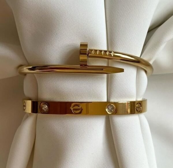 Combo Cartier-Style & Nail Bracelet