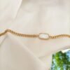 Stainless Steel White Rhinestone Bracelet