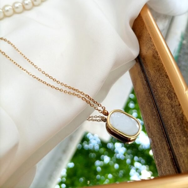 Stainless Steel Pendant with Rhinestone