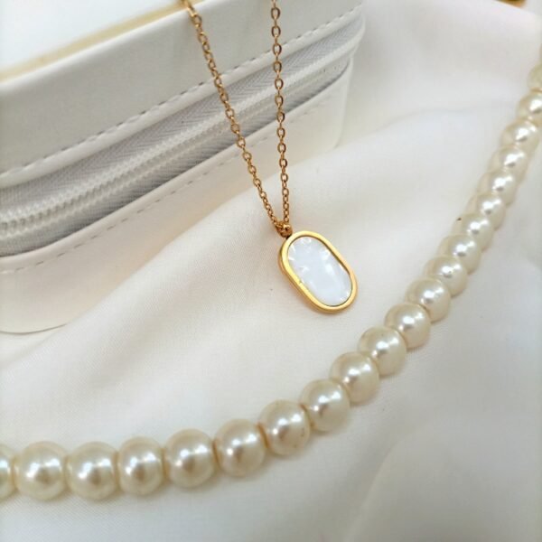 Stainless Steel Pendant with Rhinestone