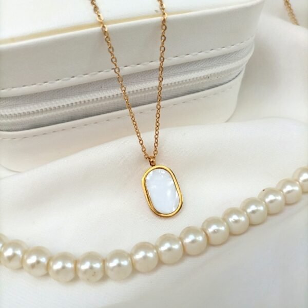 Stainless Steel Pendant with Rhinestone