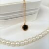 Stainless Steel Black Roman Pendant