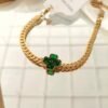 Green Heart Stone Bracelet