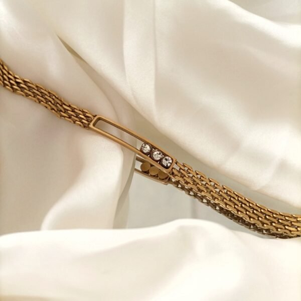 Sleek Bracelet with Stones