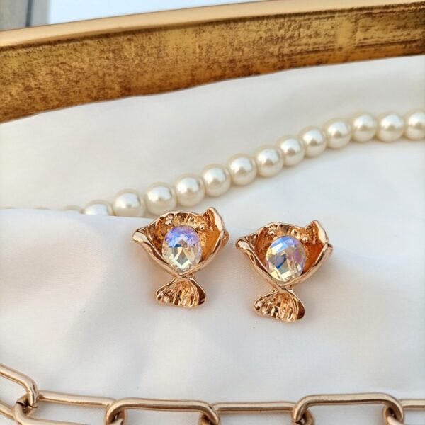Crystal Petal Earrings