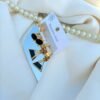 Black and gold earrings