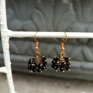 Little Ethnic Black Jhumka