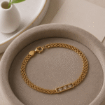 Sleek Bracelet with Stones