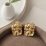 Dainty Golden Stud Earrings