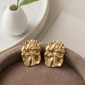 Dainty Golden Stud Earrings