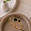Black Roman Disk Bracelet