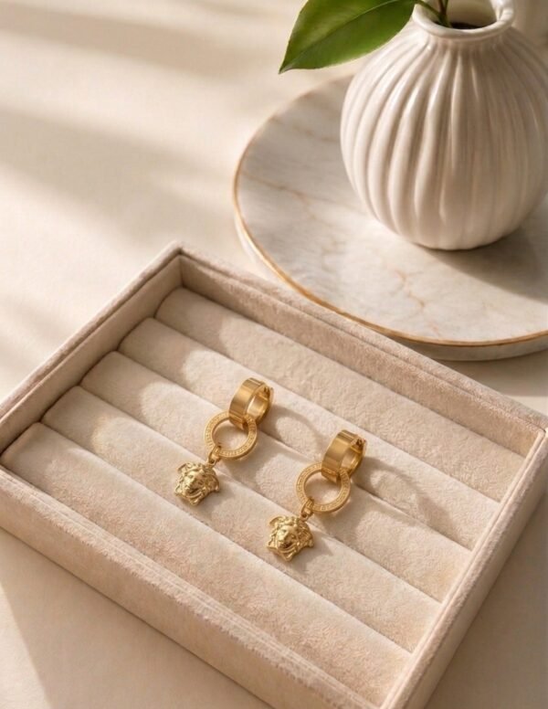 Versace-Inspired Drop Studs