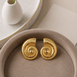 Golden Shell Earrings