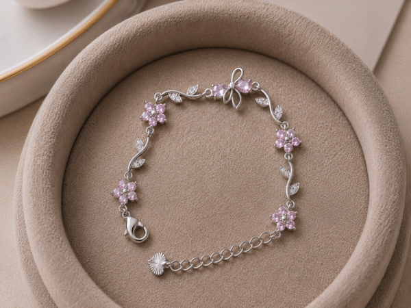 Pink Bow Promise Bracelet