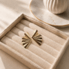 Golden Ginkgo Leaf Statement Earrings