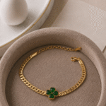 Green Heart Stone Bracelet