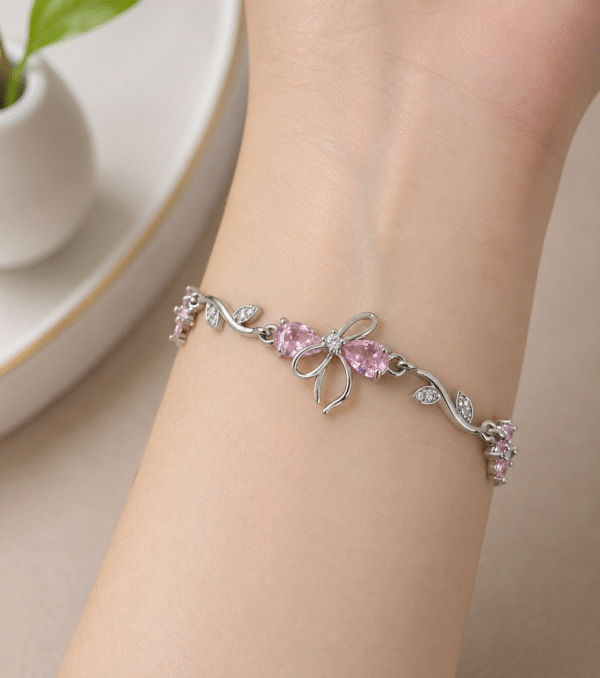 Pink Bow Promise Bracelet