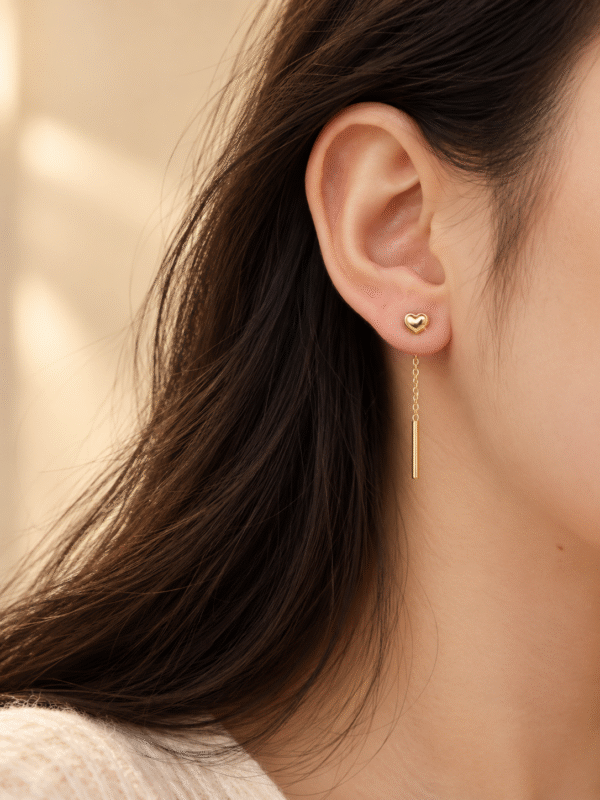 Tiny Heart Studs
